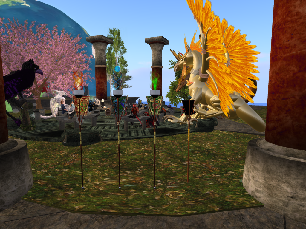 Dragon Council in Second Life. Image by Nicola Marae Allain.