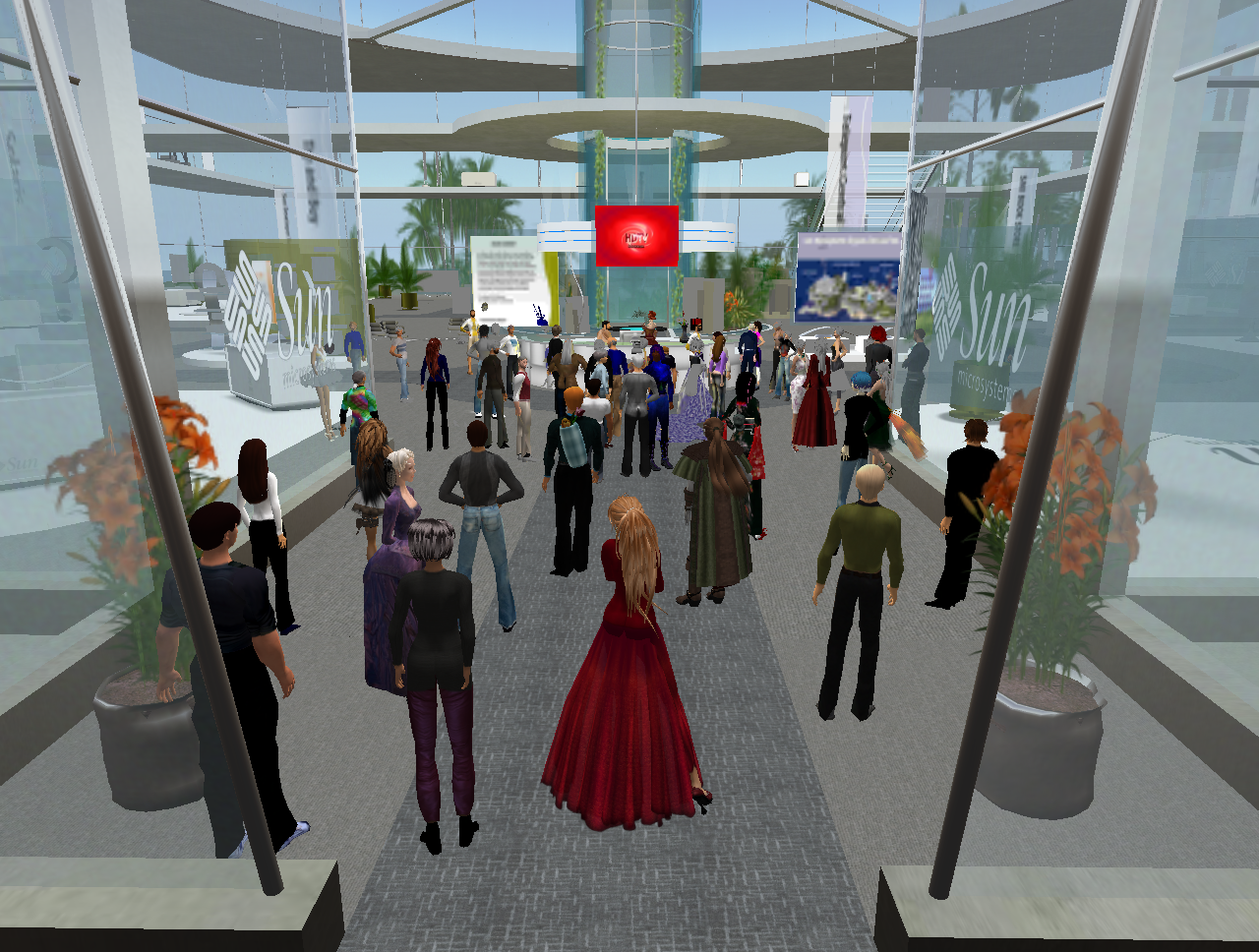 Event Showcase in Second Life. Image by Nicola Marae Allain.