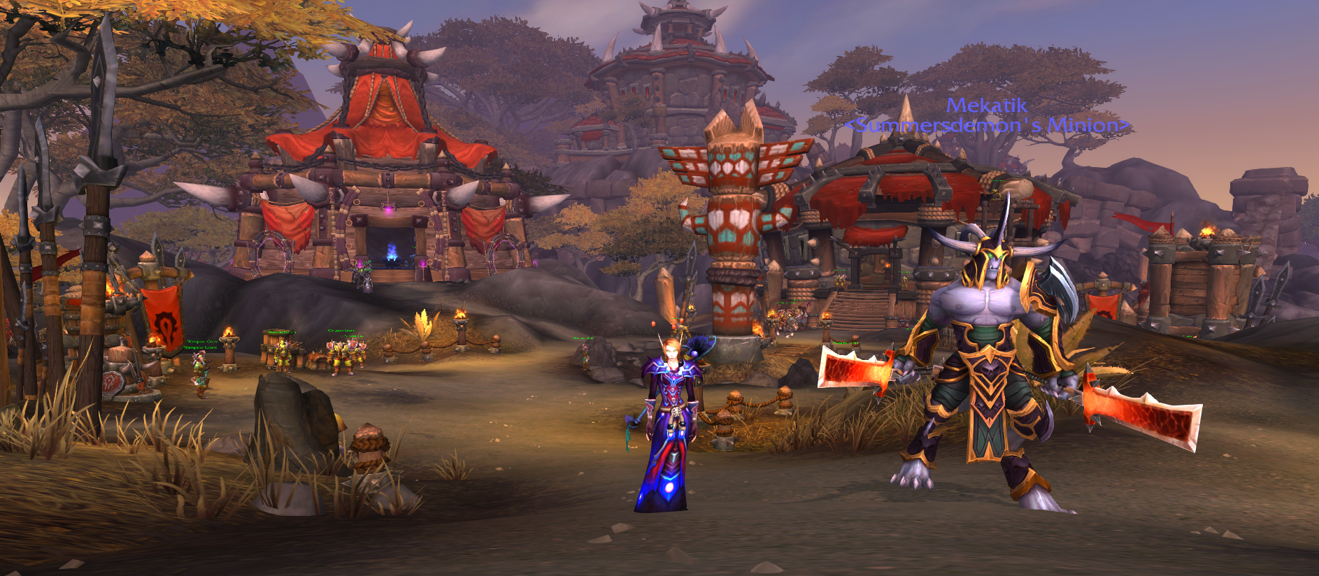 This is Warspear, a Horde controlled city in WOW. Image by Jana Allmand-Zeman